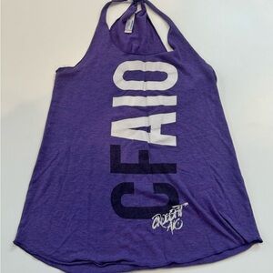 2/$20 Women’s American Apparel Purple Graphic Tank Top